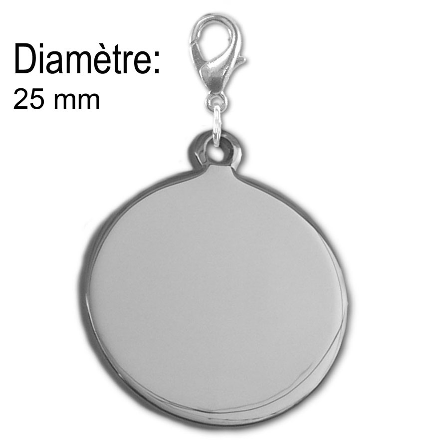 Medaille Ronde gravure chien