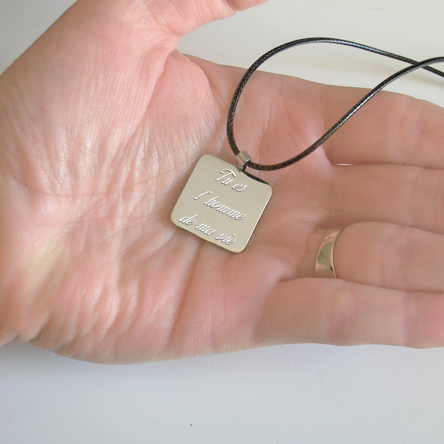 Pendentif homme personnalisé