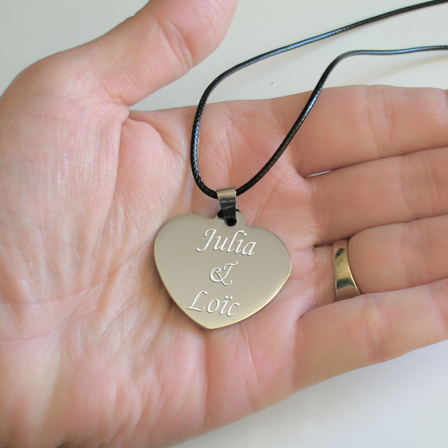 Bijoux gravé avec prénom