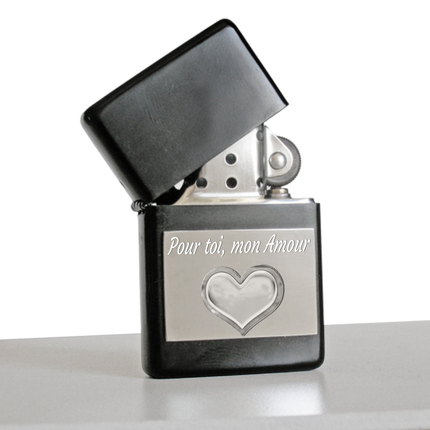 Gravure sur briquet