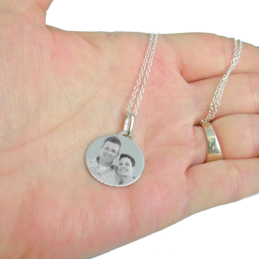 Collier argent gravé personnalisé