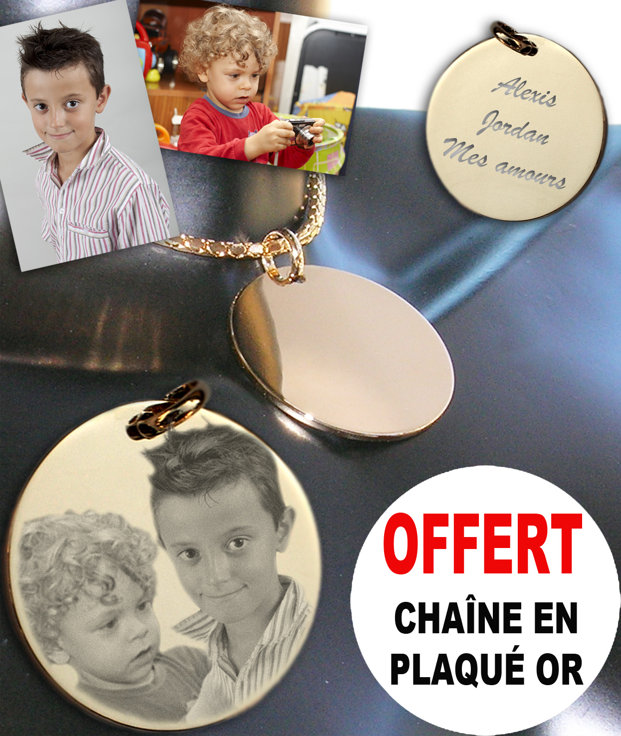 Collier personnalisée avec prénom enfant