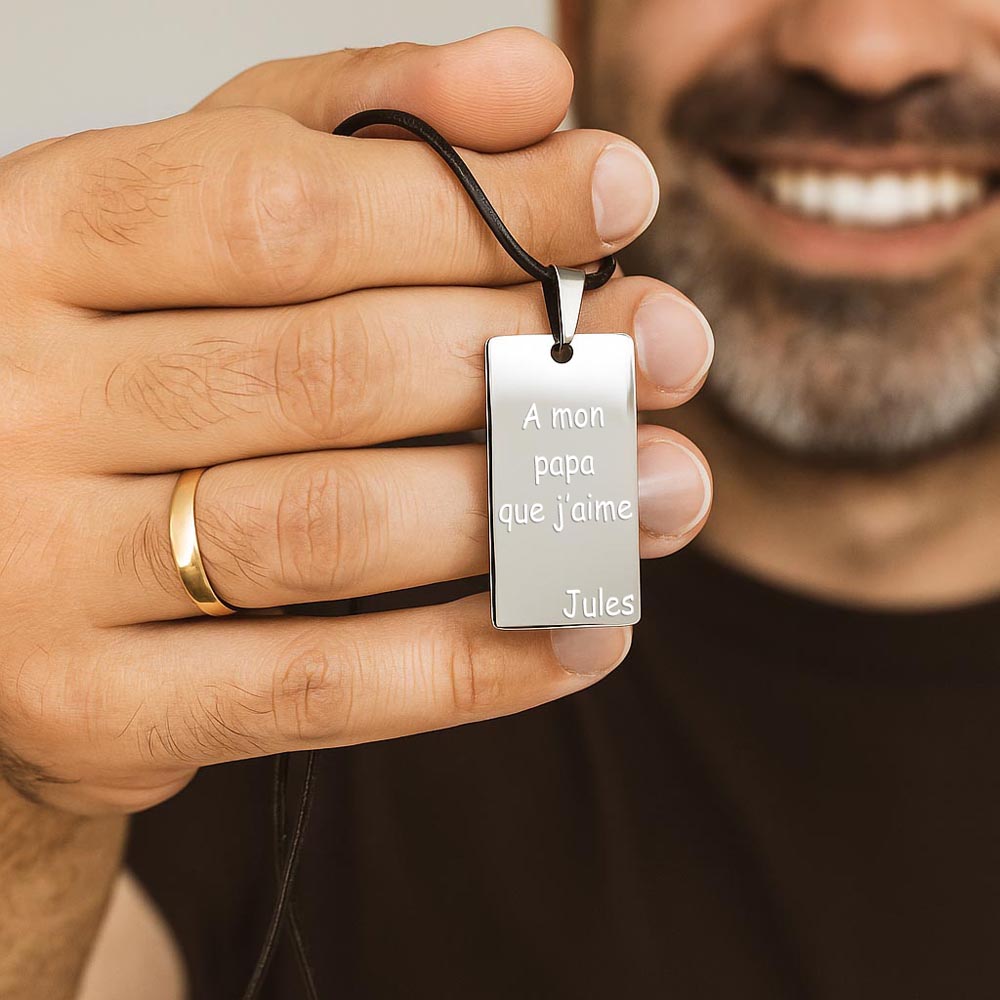 Pendentif personnalisé pour homme