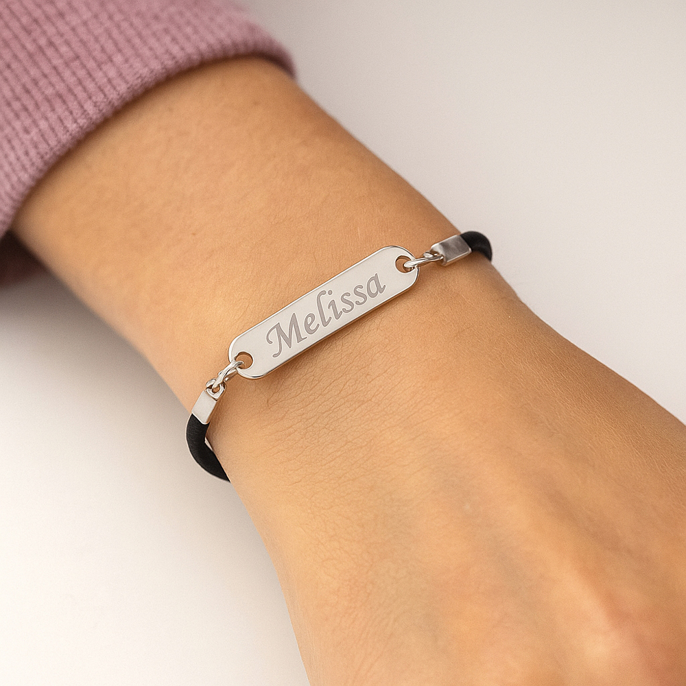 Bracelet barre gravure personnalisée