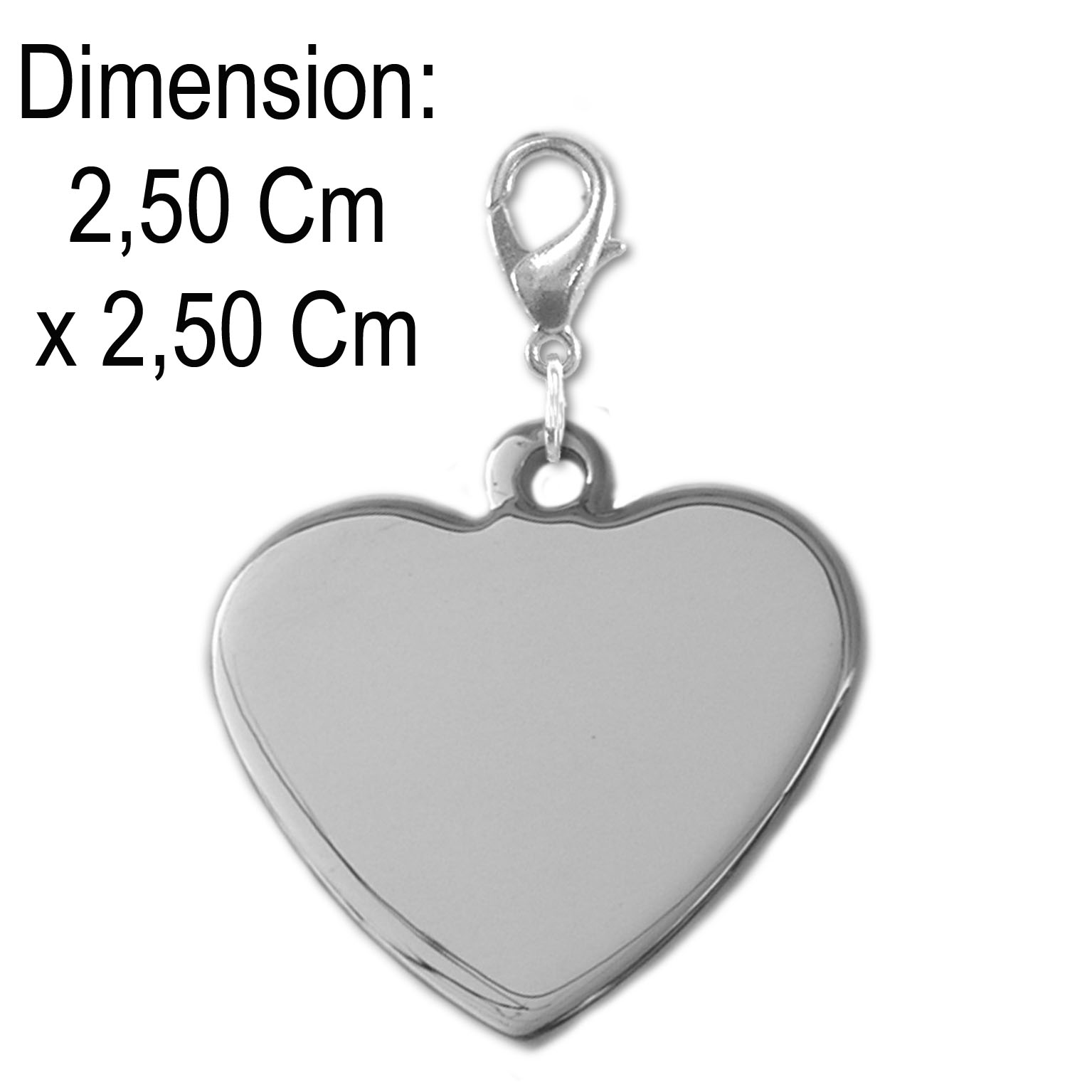 Medaille coeur grave chien
