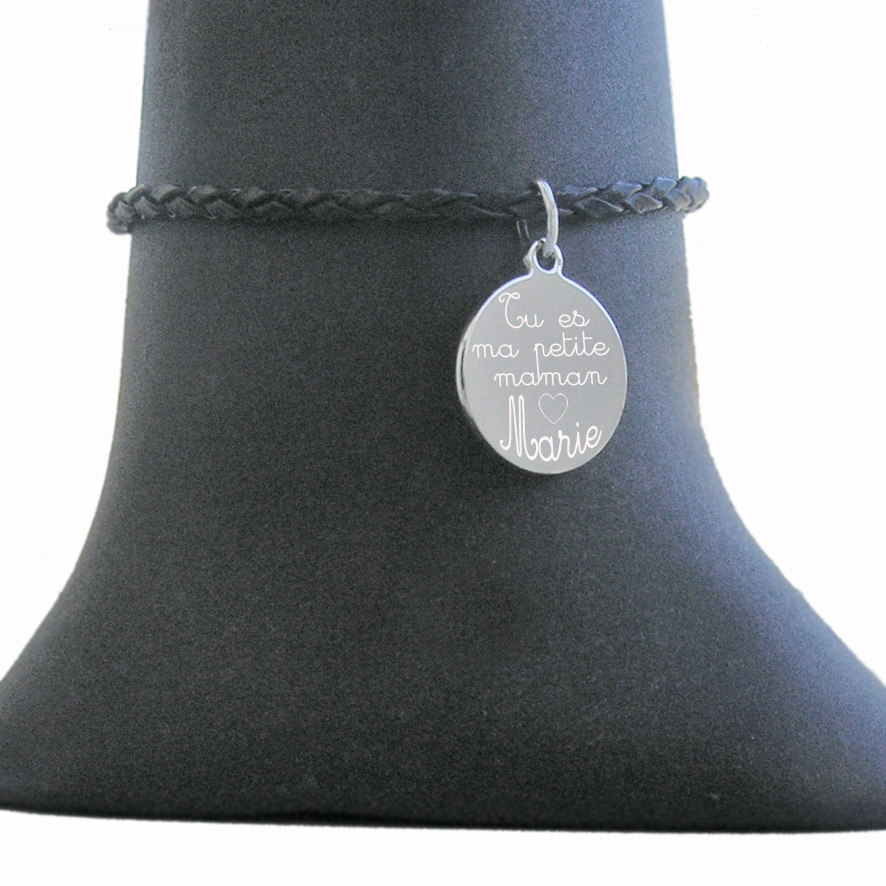 Bracelet medaillon personnalisable