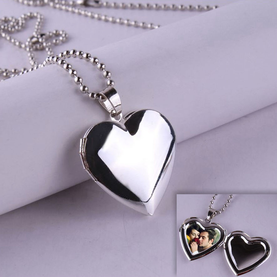 Collier Coeur pendentif ouvert porte photo 12,90€