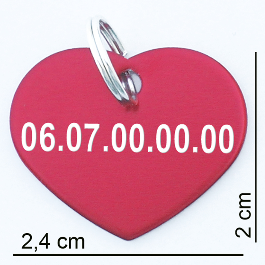 Coeur medaillon chat personnalisé