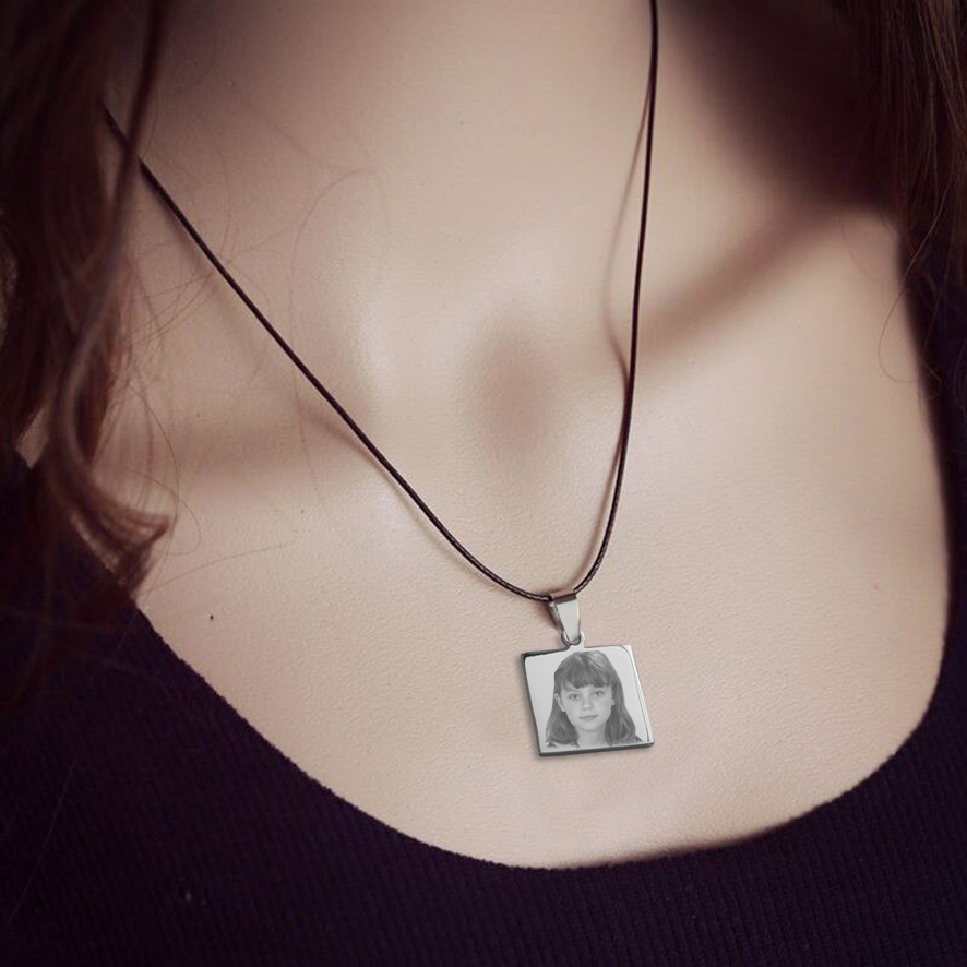 Pendentif acier personnalisable