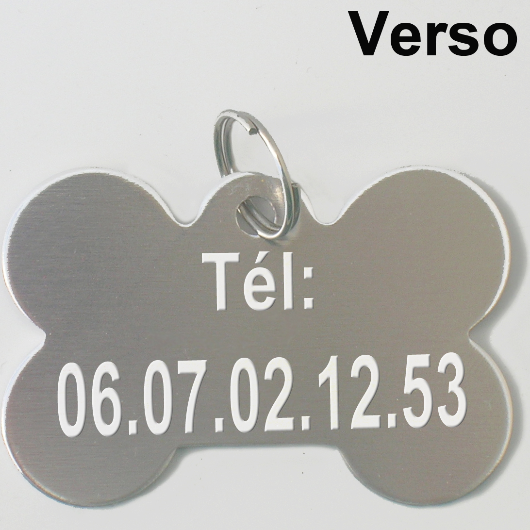 medaille personnalisée identité animal chien