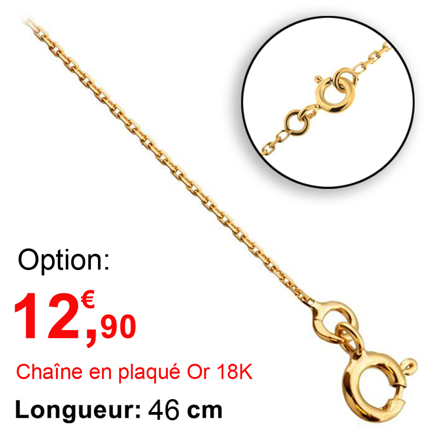chaine plaqué or 46 cm