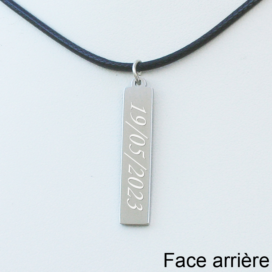 Collier verticale personnalisé