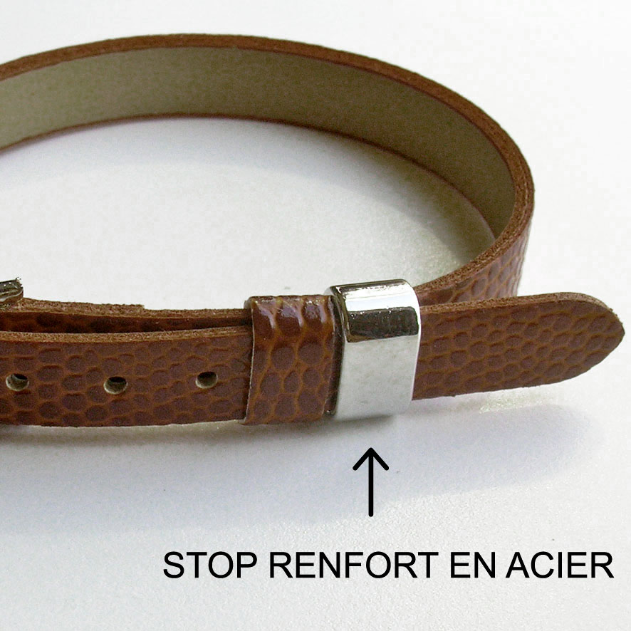 Bracelet garçon prénom marron