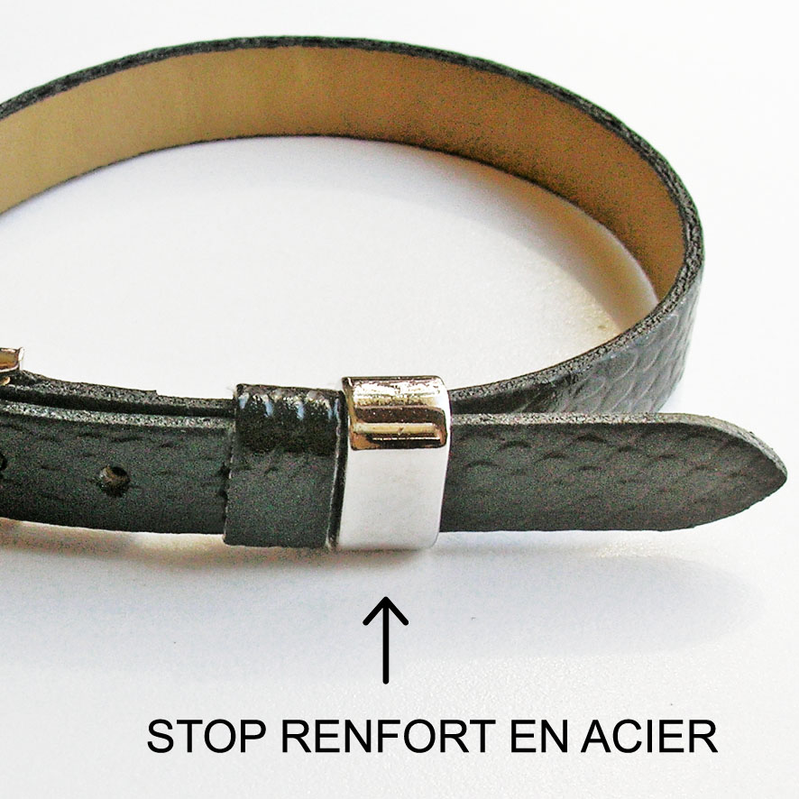 Bracelet personnalisable noir