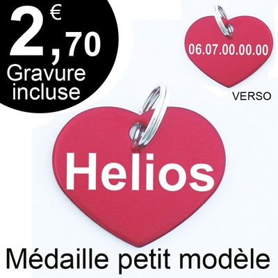 Médaillon à faire graver et personnaliser pour animaux