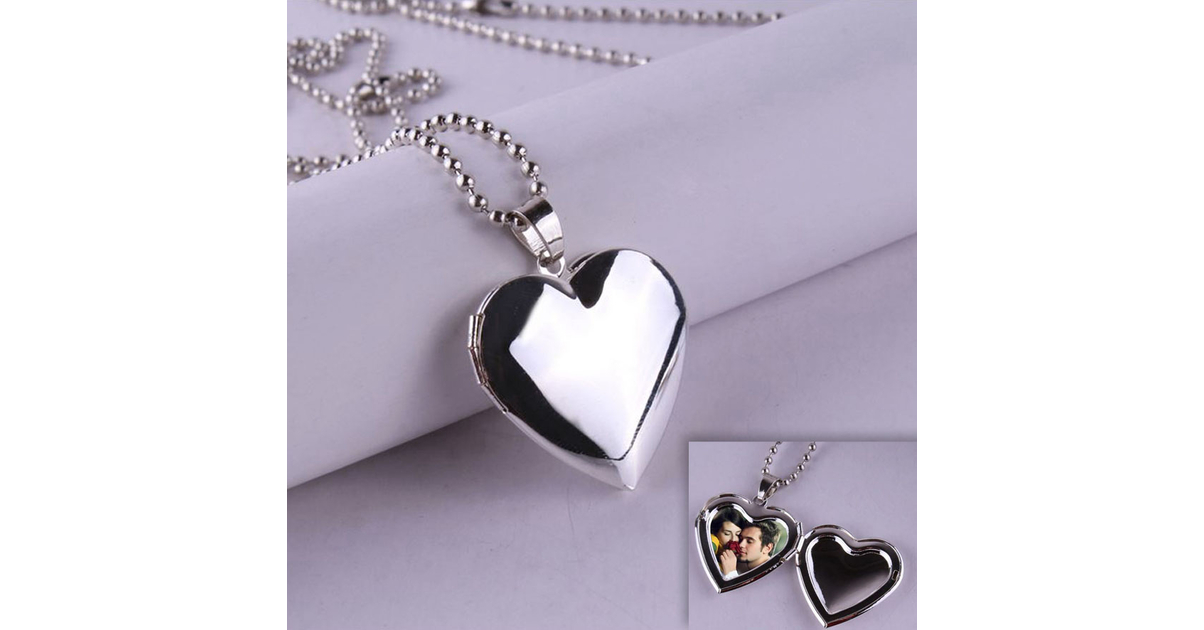 Collier Coeur Ouvert en Argent Plaqué Or - portugal jewels