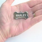 Medaille acier gravure chien