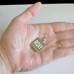 Medaille acier gravé animal