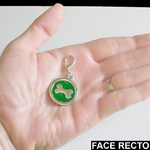 Médaille ronde gravure chien ou chat