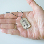 Pendentif militaire pour homme gravé