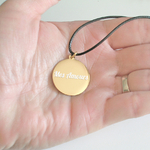 Personnalisation pendentif avec gravure