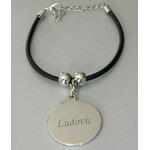 medaille sur bracelet personnalise