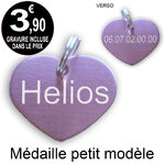Médaille pour chat gravé