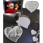 Pendentif coeur gravure photo et inscription