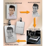 plaque argent gravure personnalisee