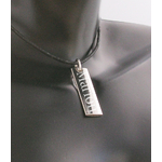 Collier barre gravure pour cadeau femme