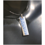 Collier barre gravure pour homme