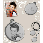 photo gravure sur pendentif