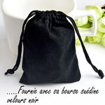 Suedine velours noir grand modele cap