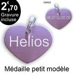 Médaille pour chat gravé