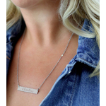 Pendentif barre gravure dun prénom