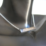Pendentif barre gravure personnalisée
