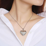 Collier avec coeur qui souvre insert photo