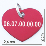 Coeur medaillon chat personnalisé