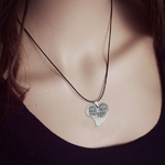 Collier coeur personnalisé et gravé