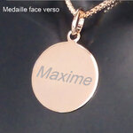 Medaille personnalisée avec gravure