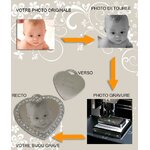 Coeur pendentif graver 19,90€