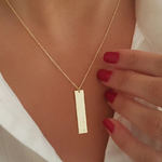 Pendentif barre verticale personnalisé