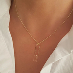Collier barre verticale prénom