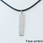 Collier verticale personnalisé