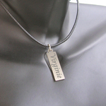 Collier bijou homme gravure