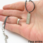 Personnaliser pendentif homme