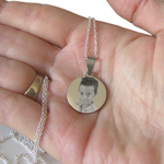 Médaillon gravé avec photo