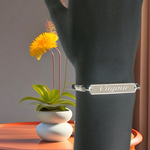 Gourmette bracelet acier personnalisé