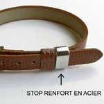 Bracelet garçon prénom marron