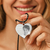 Photo gravée sur collier coeur